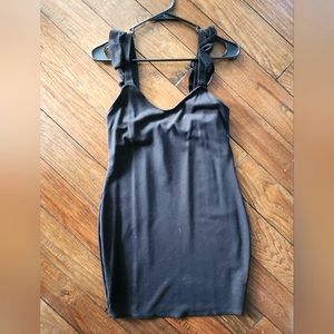 Rollar Coaster Black Mini Dress